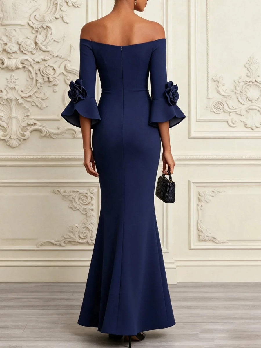 VICTORIA | OFF-SHOULDER MAXI DRESS