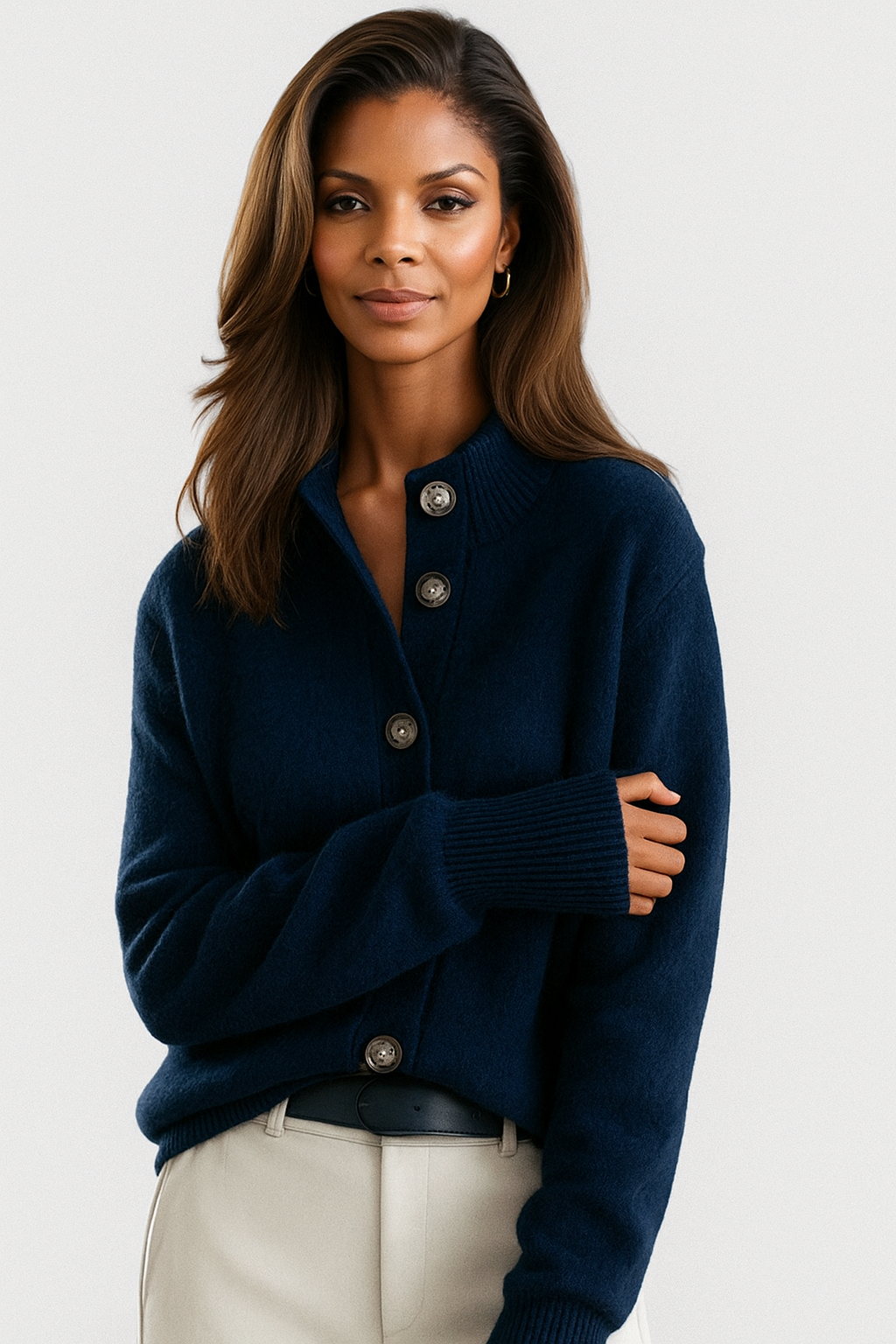 ELLA | COSY BUTTON-UP KNITTED CARDIGAN