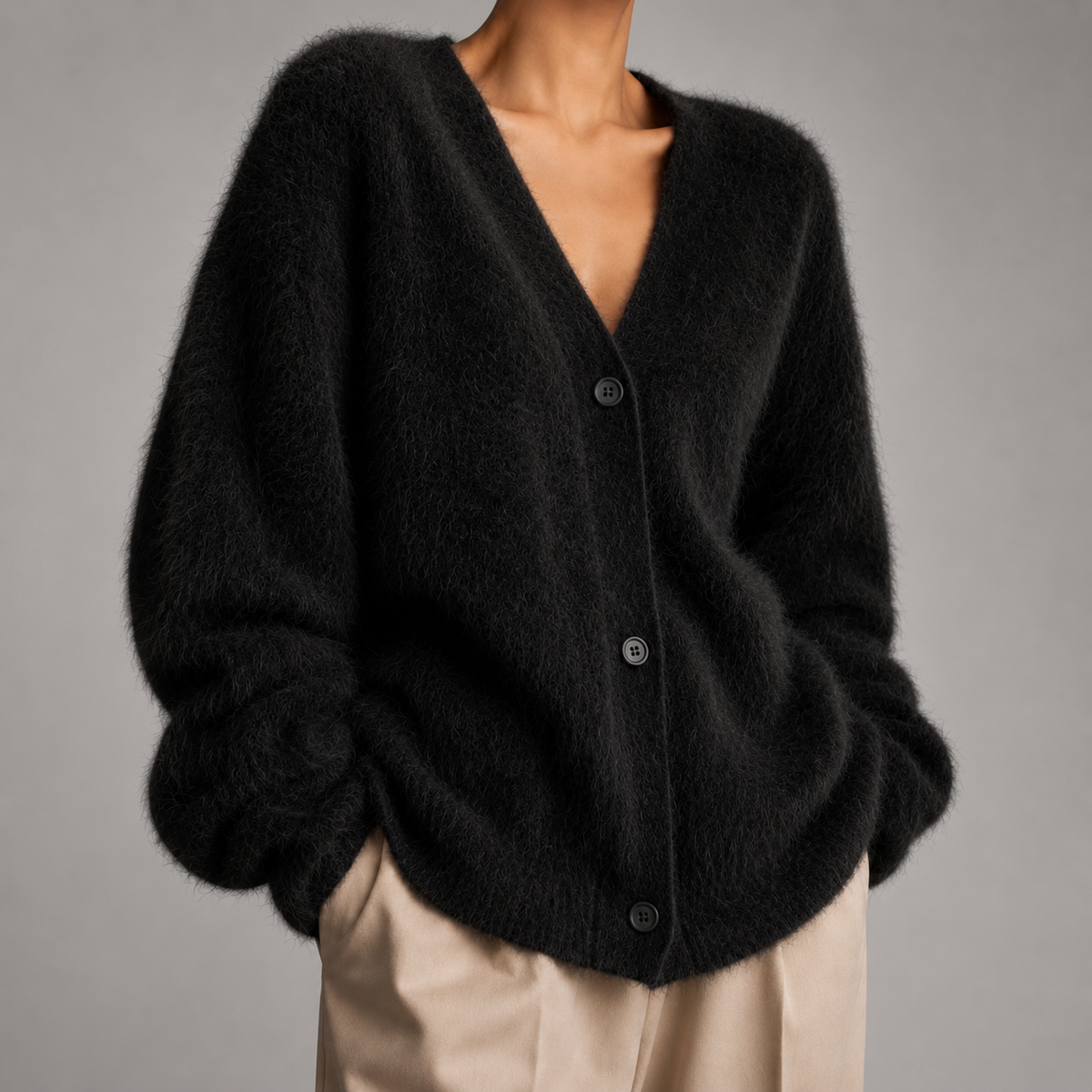 JUNELLA | SOFT V-NECK KNITTED CARDIGAN