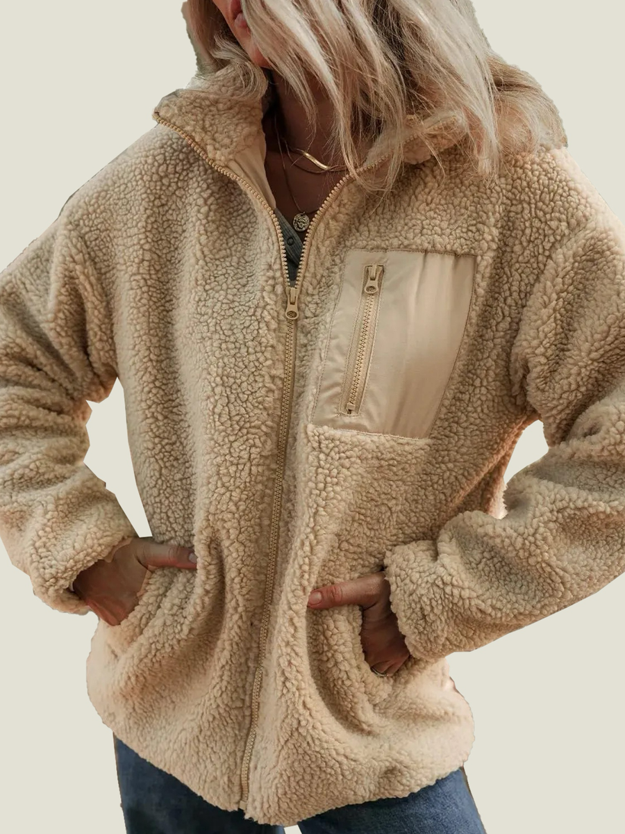 ELLA | COSY TEDDY ZIP JACKET