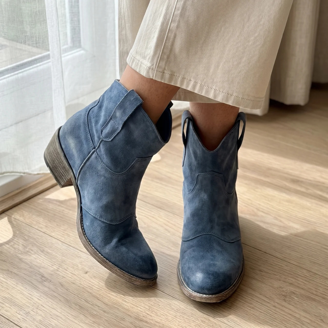 SADIE | VINTAGE WESTERN ANKLE BOOTS