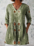 ELISE | LONG BLOUSE WITH V-NECK