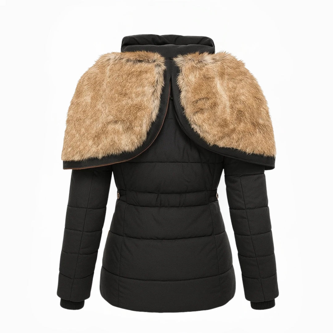 FREYA | FAUX FUR HOODED WINTER COAT