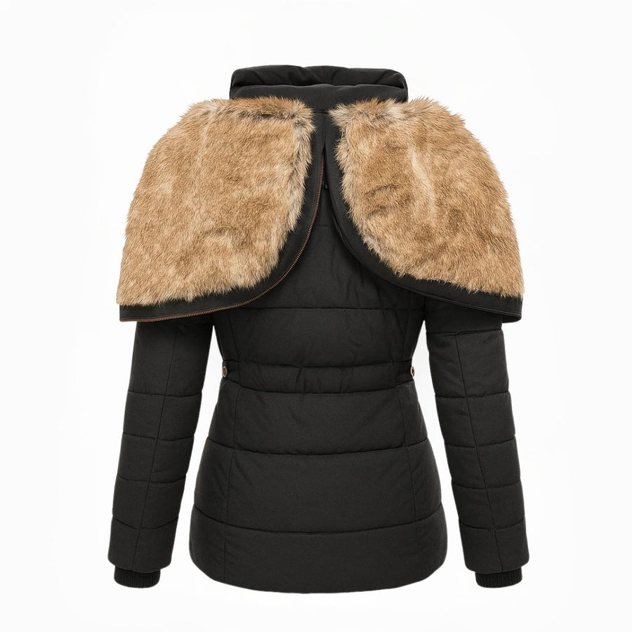 FREYA | FAUX FUR HOODED WINTER COAT