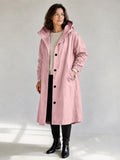 OLIVIA | HOODED LONGLINE TRENCH COAT