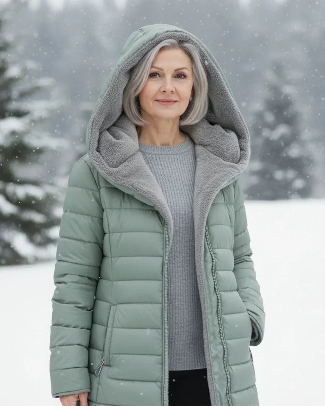 ELEANOR | HOODED LONGLINE PUFFER COAT