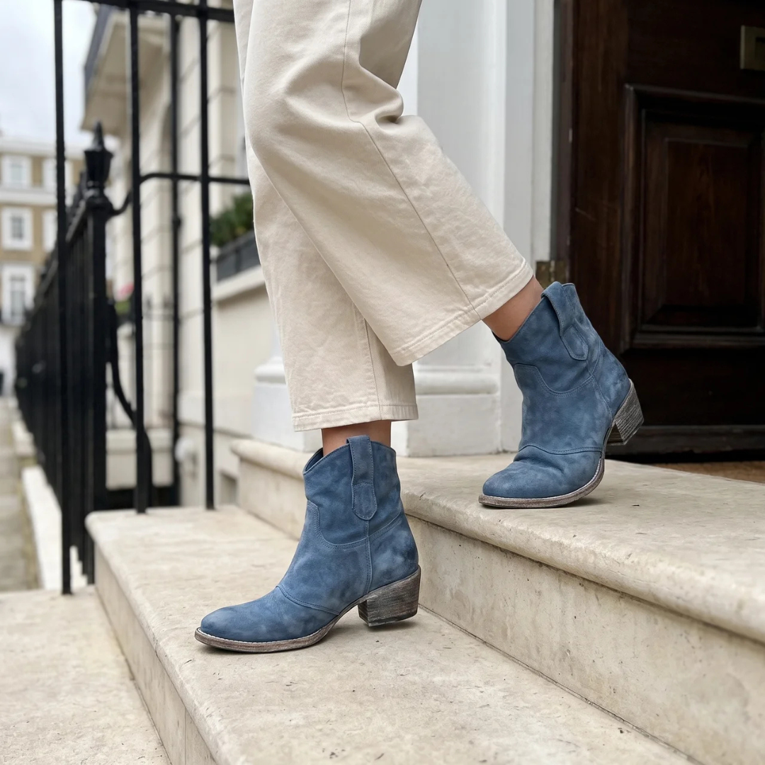 SADIE | VINTAGE WESTERN ANKLE BOOTS