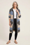 SARAH | MID-LENGTH HOODED CHUNKY KNIT CARDIGAN