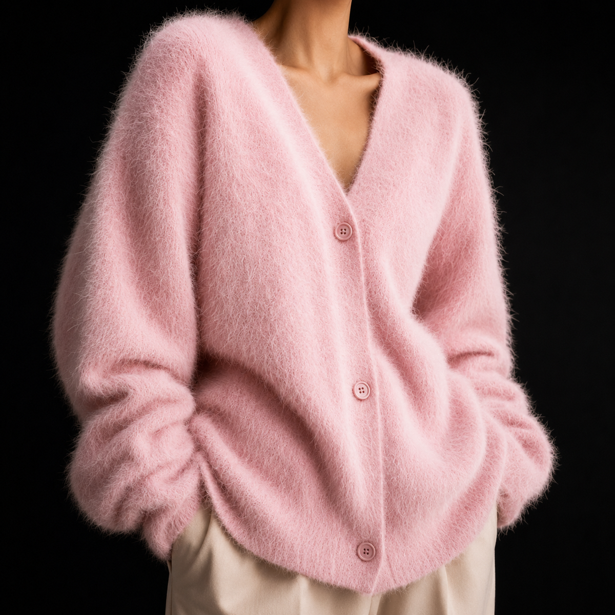 JUNELLA | SOFT V-NECK KNITTED CARDIGAN