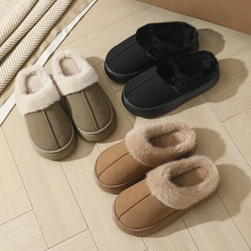 LYNNE | PLUSH SLIP-ON SLIPPERS
