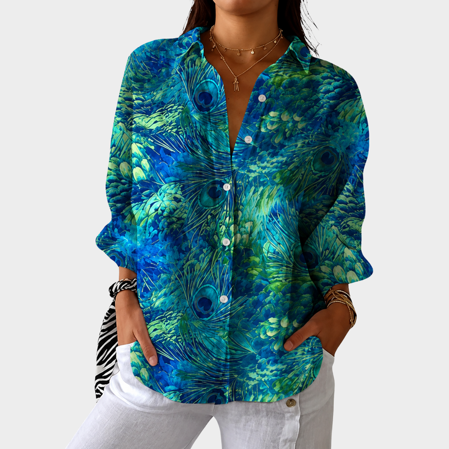 JULIA | LIGHTWEIGHT AND COLORFUL PRINTED BLOUSE