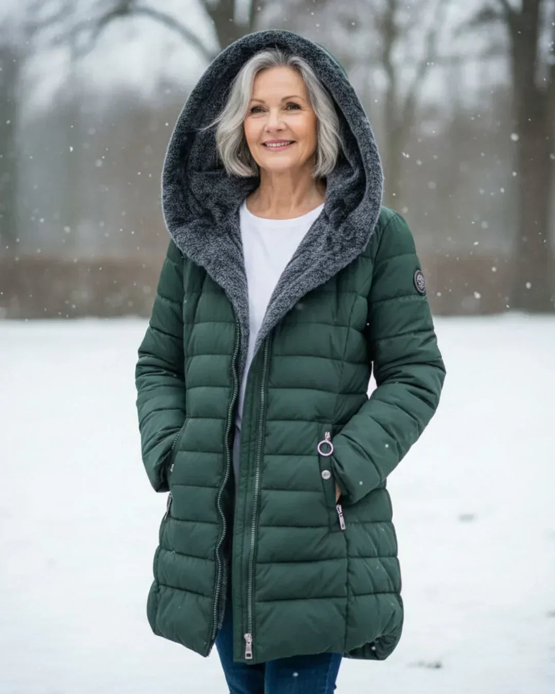 ELEANOR | HOODED LONGLINE PUFFER COAT