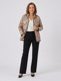 Terracotta Damask Quilted Jacket