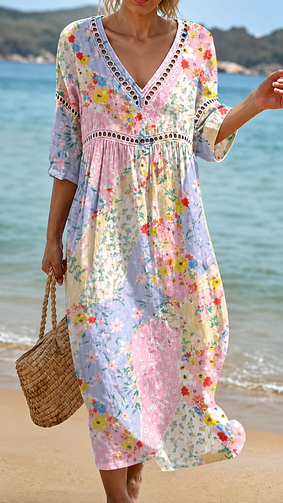 MAYA | SOFT FLORAL BEACH DRESS