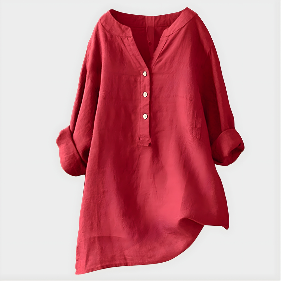 POPPY | RELAXED BUTTON BLOUSE