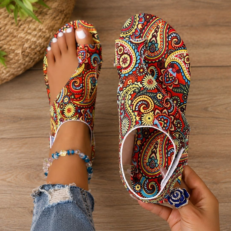 HARPER | COLOURFUL PAISLEY EVERYDAY SANDALS