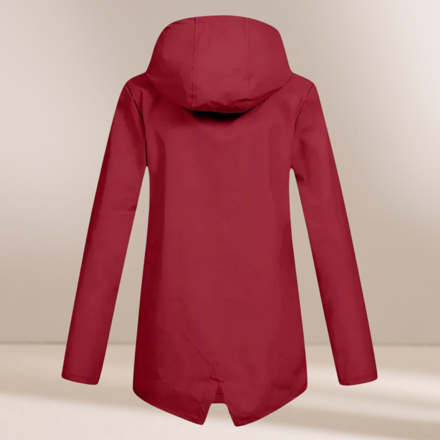 LAYLA | WATERPROOF HOODED LONGLINE JACKET