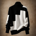 NORA | COLOUR BLOCK TURTLENECK JUMPER