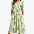 ELIZA | SAGE BLOSSOM EVERYDAY POCKET MIDI DRESS