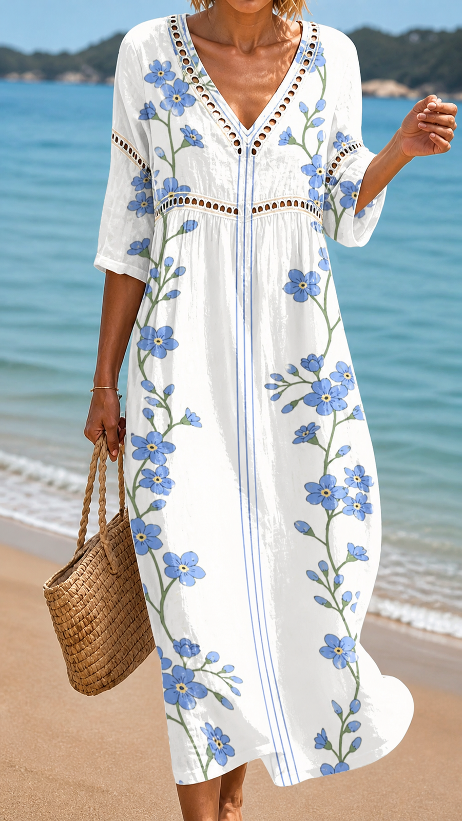FLORENCE | SOFT FLORAL MIDI DRESS
