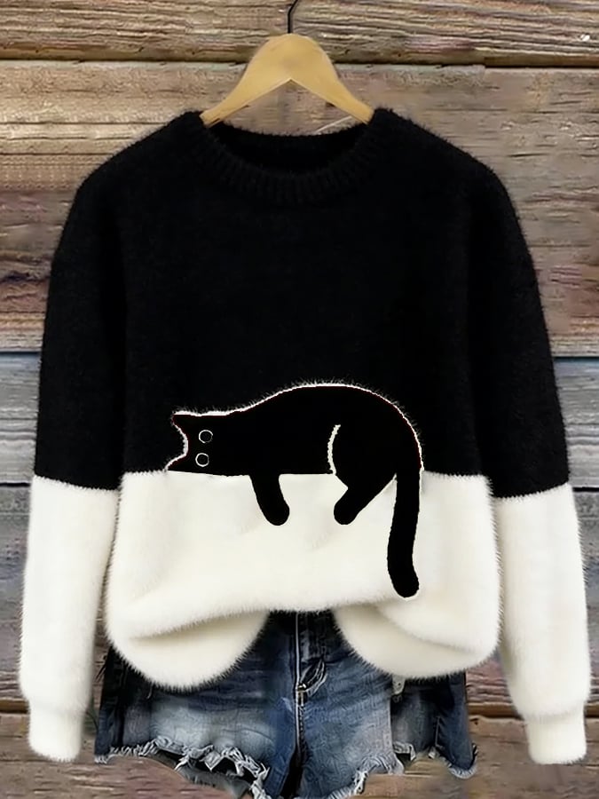 POPPY | CAT DETAIL COSY JUMPER