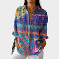 HANNAH | LIGHT AND COLORFUL BLOUSE WITH PRINT