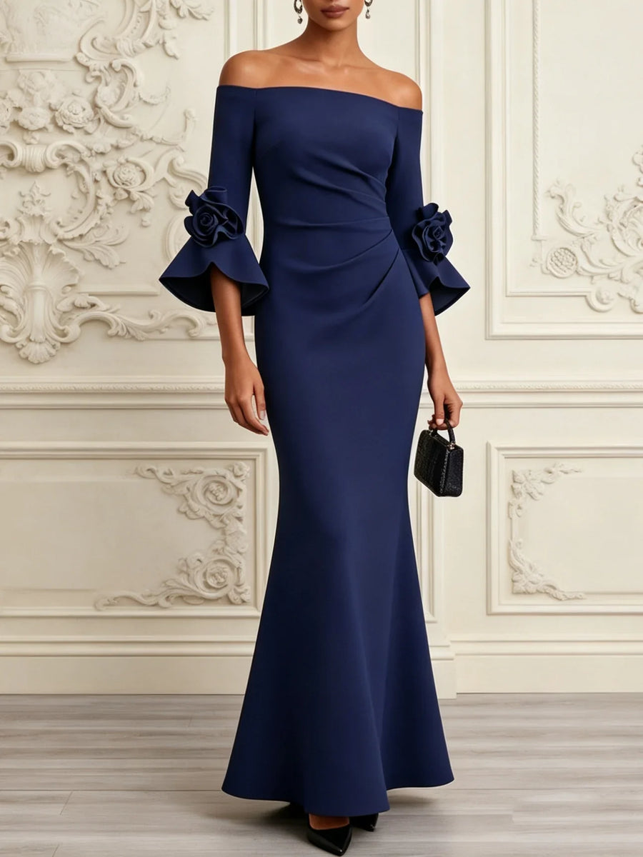 VICTORIA | OFF-SHOULDER MAXI DRESS