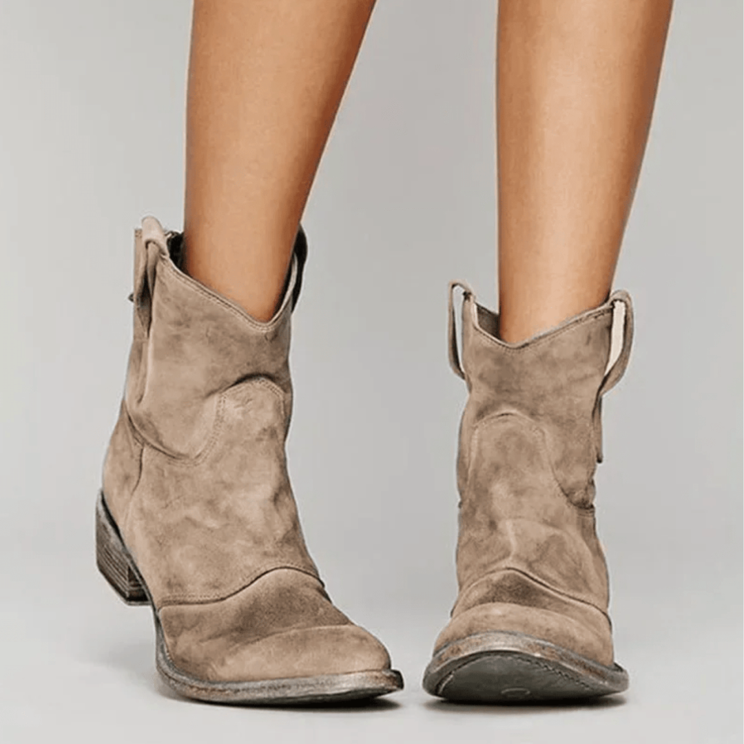 SADIE | VINTAGE WESTERN ANKLE BOOTS