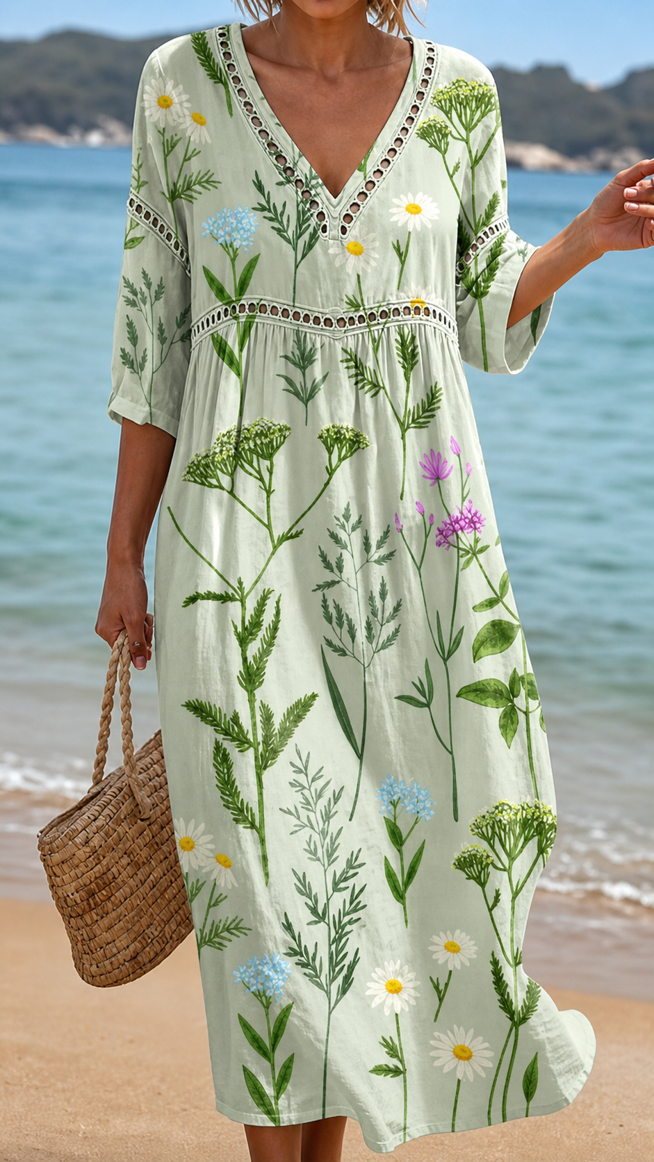 PHOEBE | BOTANICAL AND FRESH BEACH DRESS