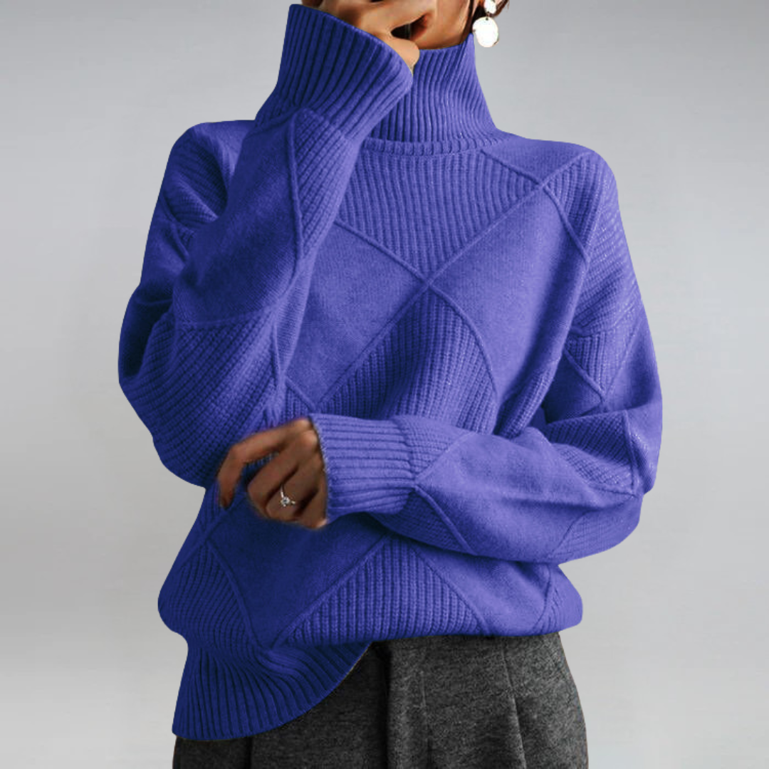FREYA | TEXTURED TURTLENECK JUMPER