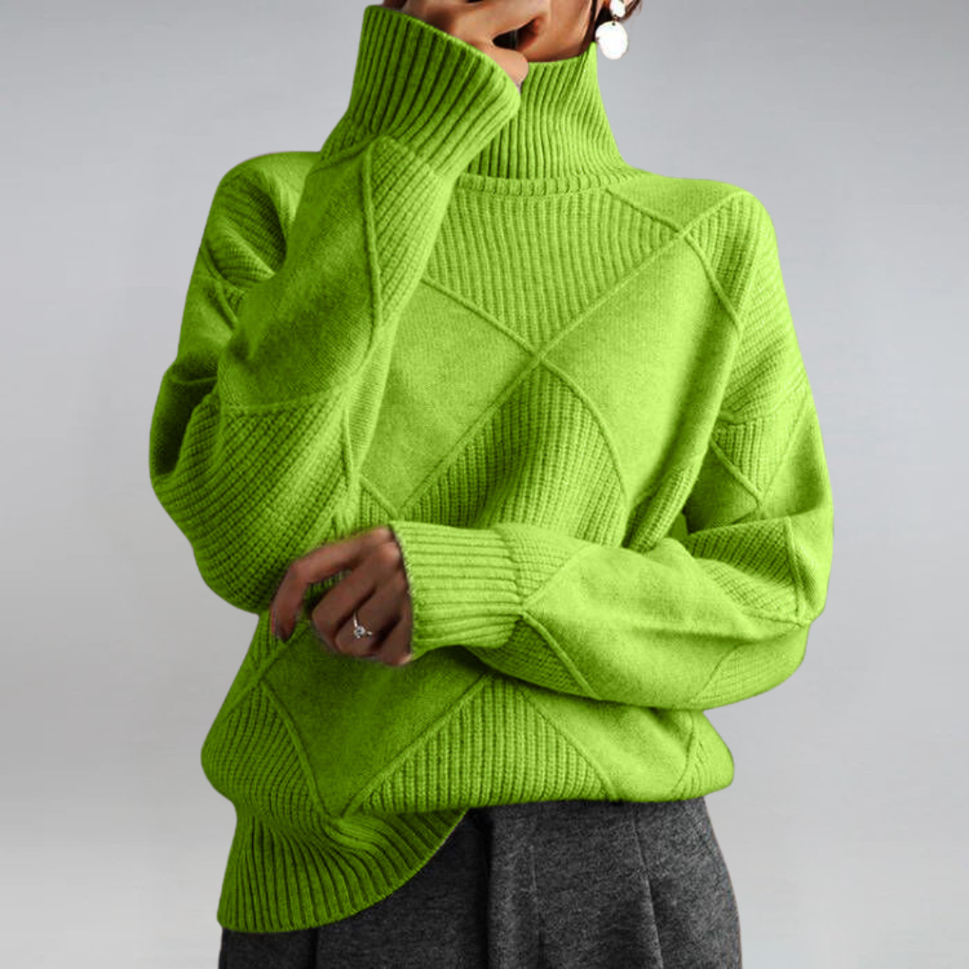 FREYA | TEXTURED TURTLENECK JUMPER