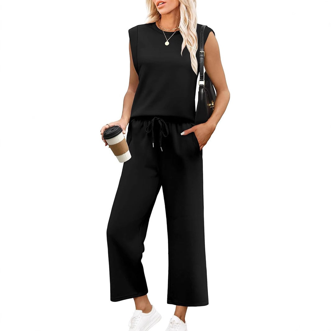 ROSEMARY | SLEEVELESS TOP & WIDE-LEG TROUSER SET
