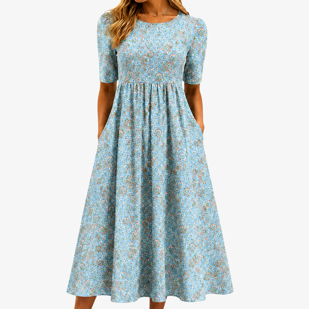 POPPY | SEASIDE MOSAIC POCKET MAXI DRESS