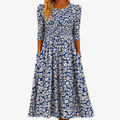 MILA | BLUE DAISY GARDEN POCKET MAXI DRESS