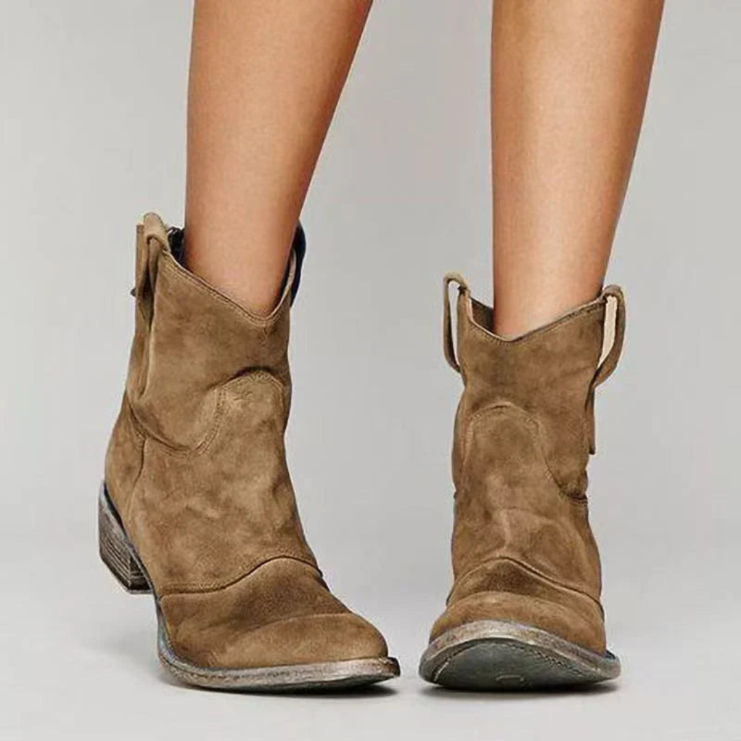 SADIE | VINTAGE WESTERN ANKLE BOOTS