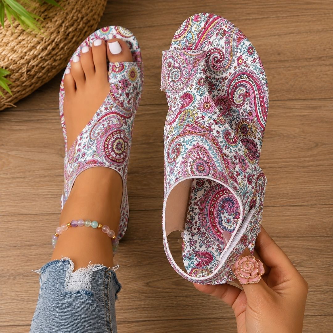 HARPER | COLOURFUL PAISLEY EVERYDAY SANDALS