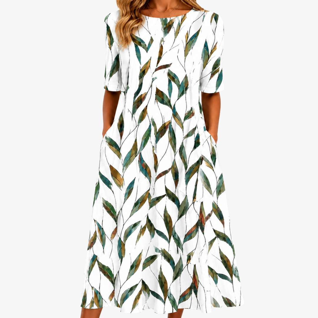 FREYA | WILLOW MEADOW BOTANICAL POCKET MIDI DRESS