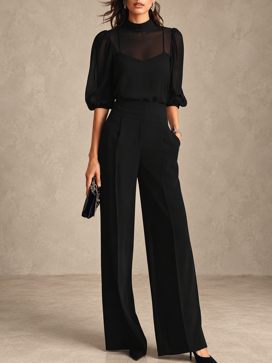 EMMA | ELEGANT THREE-PIECE TROUSER SET
