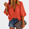 CHLOE | CORAL BREEZE BUTTON BLOUSE