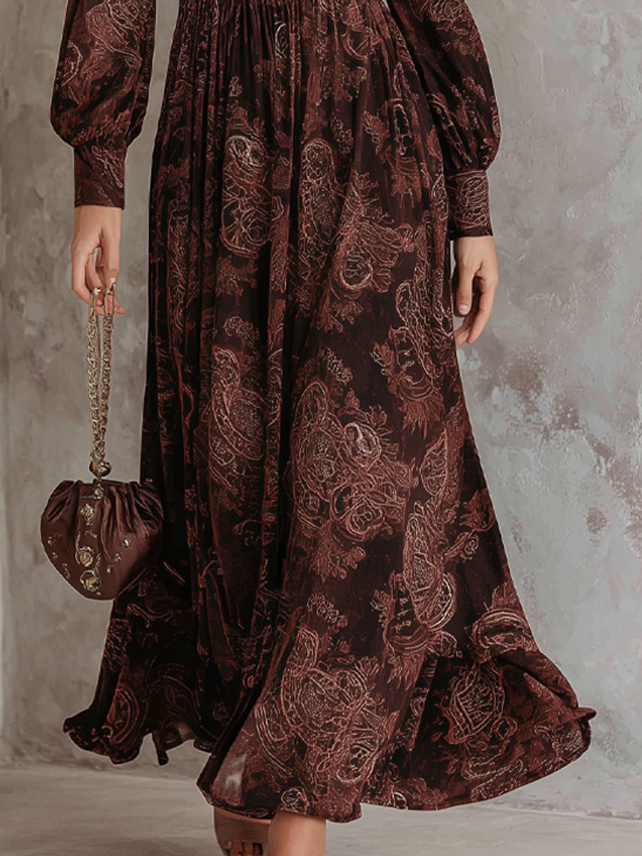 VIVIENNE | PAISLEY MAXI DRESS