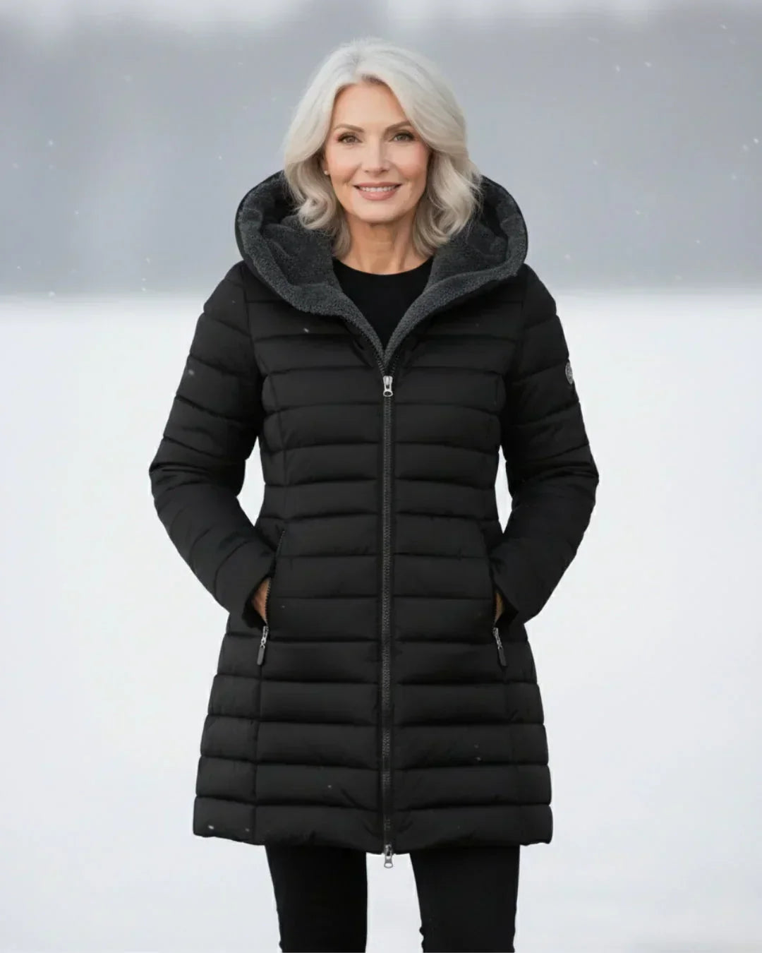 ELEANOR | HOODED LONGLINE PUFFER COAT
