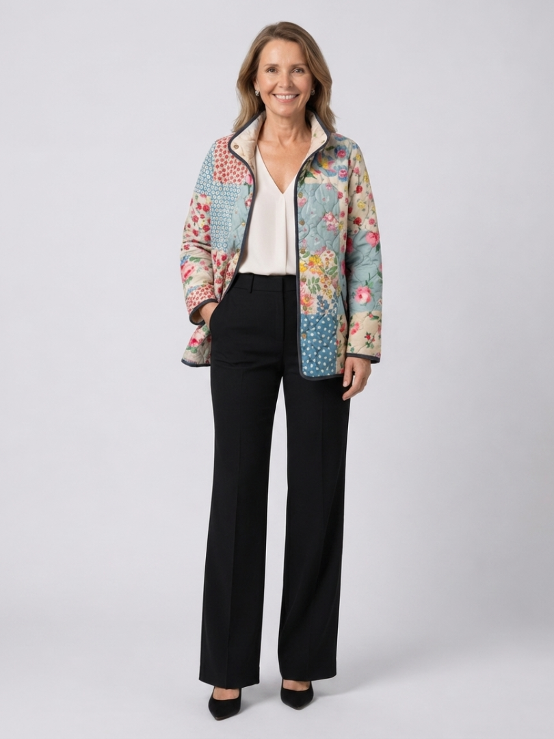 Floral Patchwork Quilted Jacket