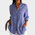 AUDREY | LAVENDER MOSAIC GRACE BLOUSE