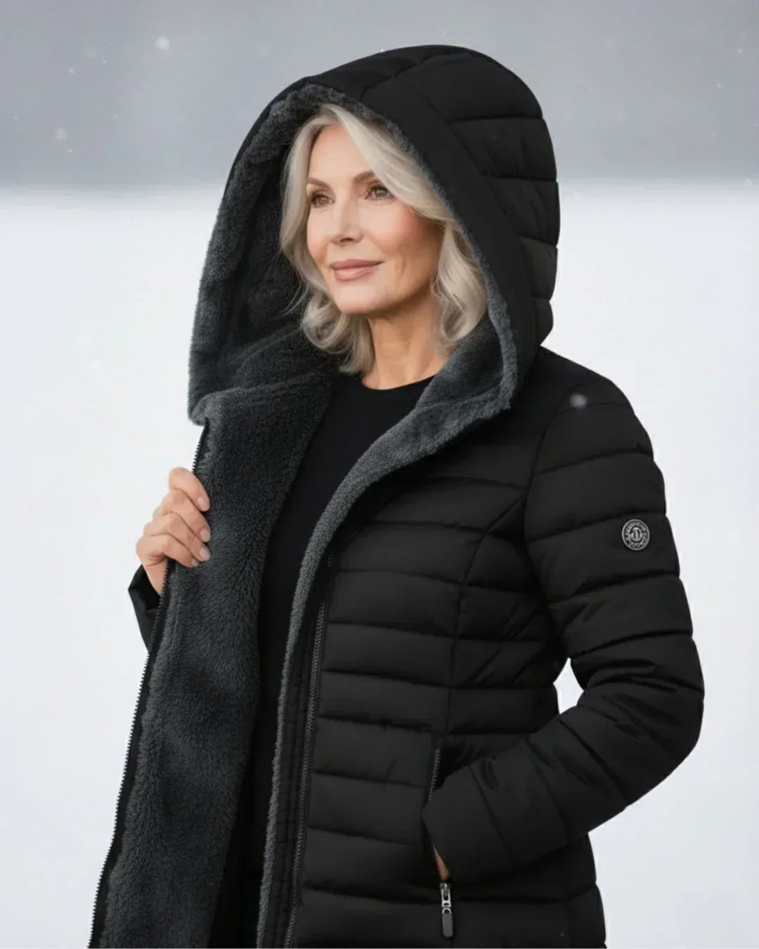 ELEANOR | HOODED LONGLINE PUFFER COAT