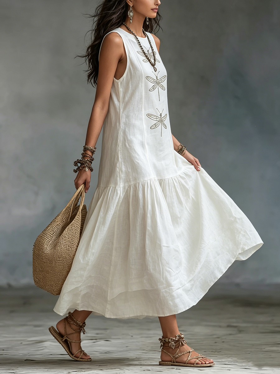 FLORENCE | DRAGONFLY RELAXED MIDI DRESS
