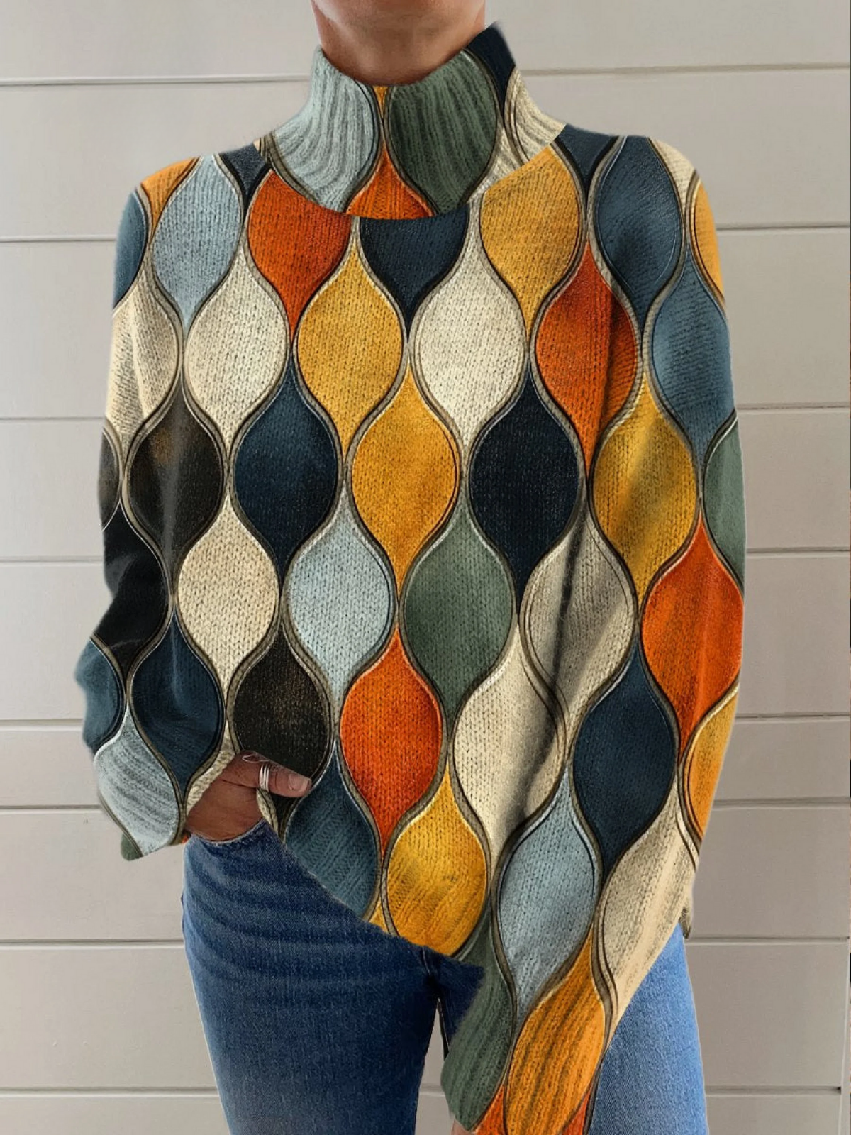 ANNA | ABSTRACT PATTERN WAVY LINES