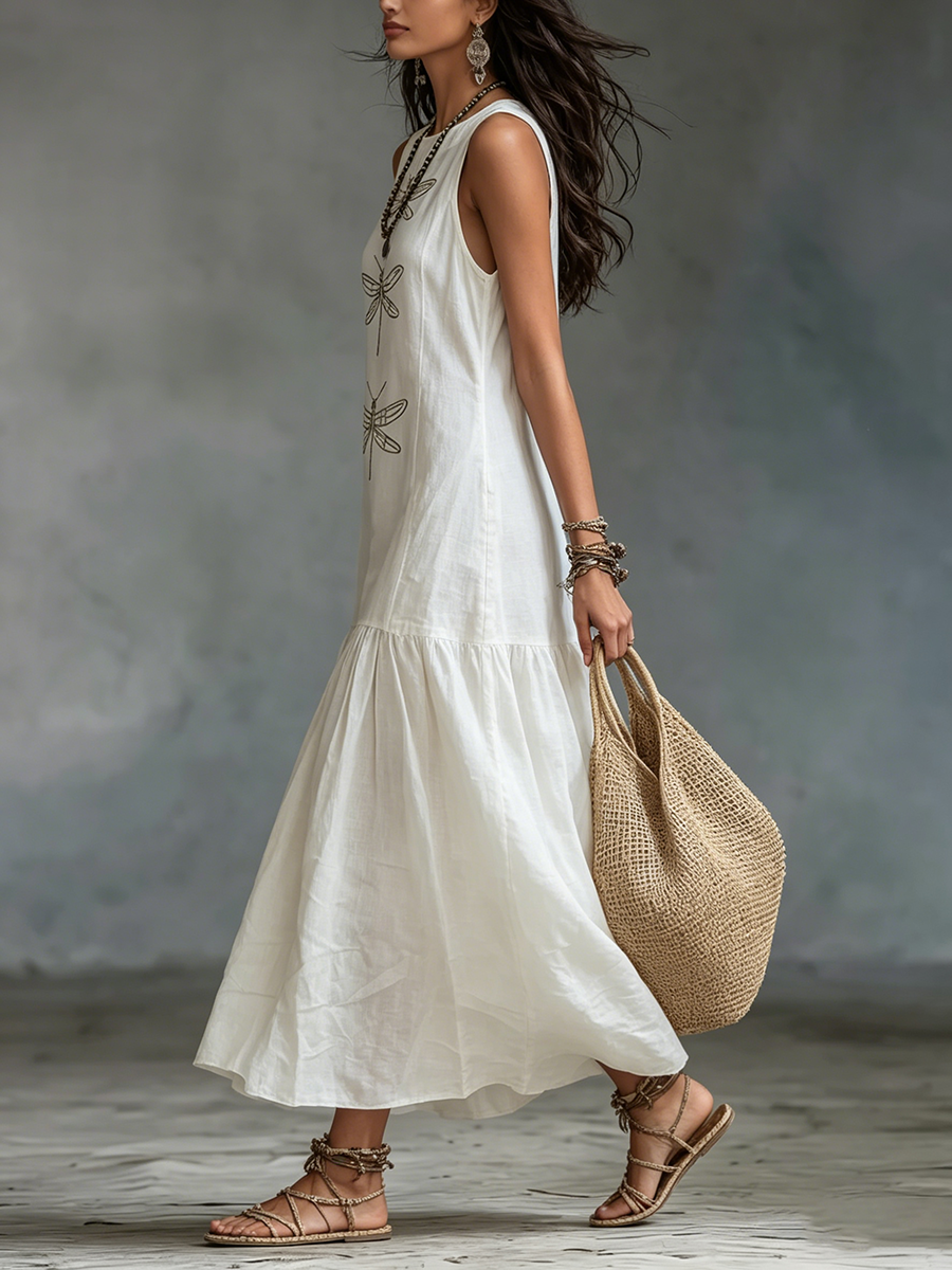 FLORENCE | DRAGONFLY RELAXED MIDI DRESS