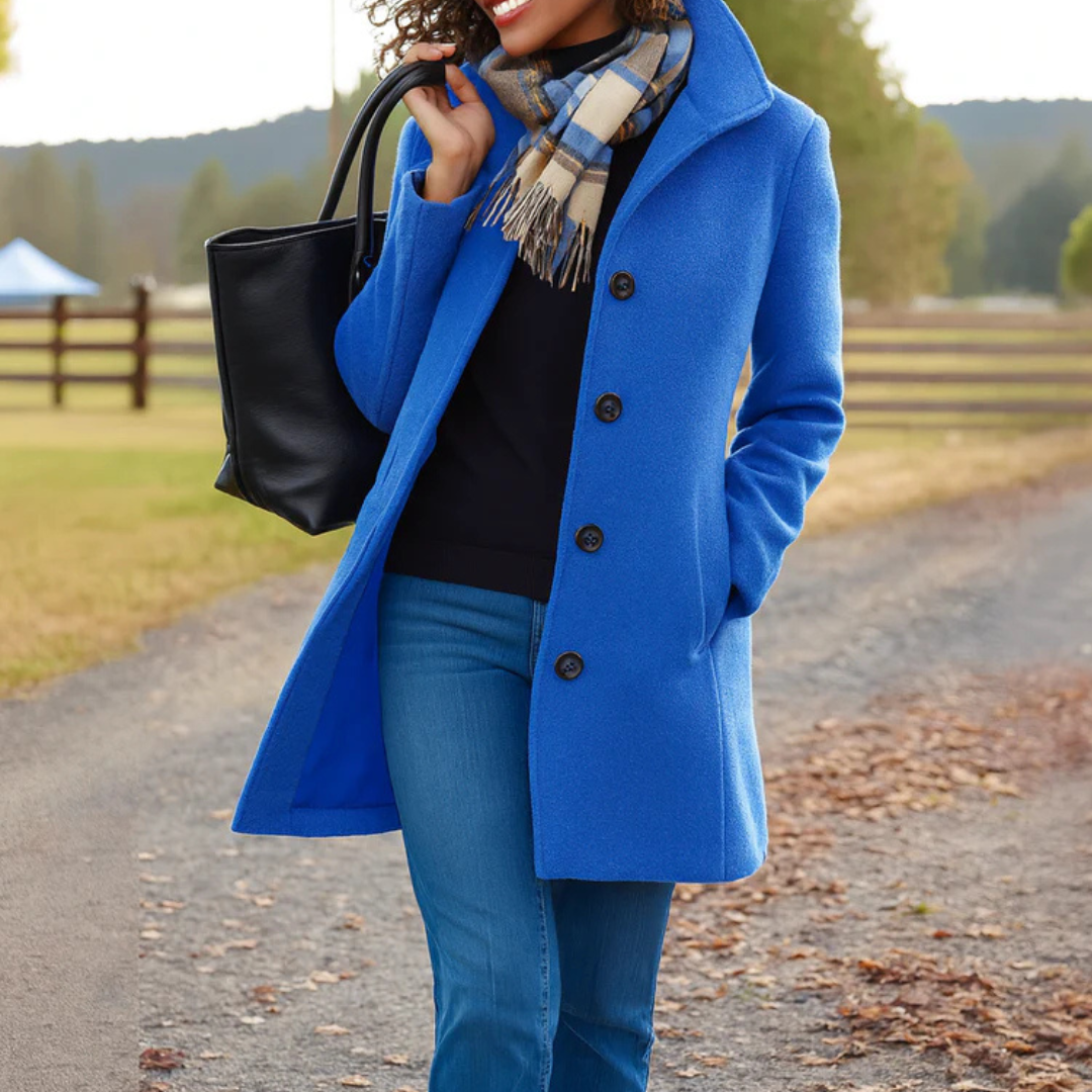 CHARLOTTE | CLASSIC BUTTONED LONG COAT
