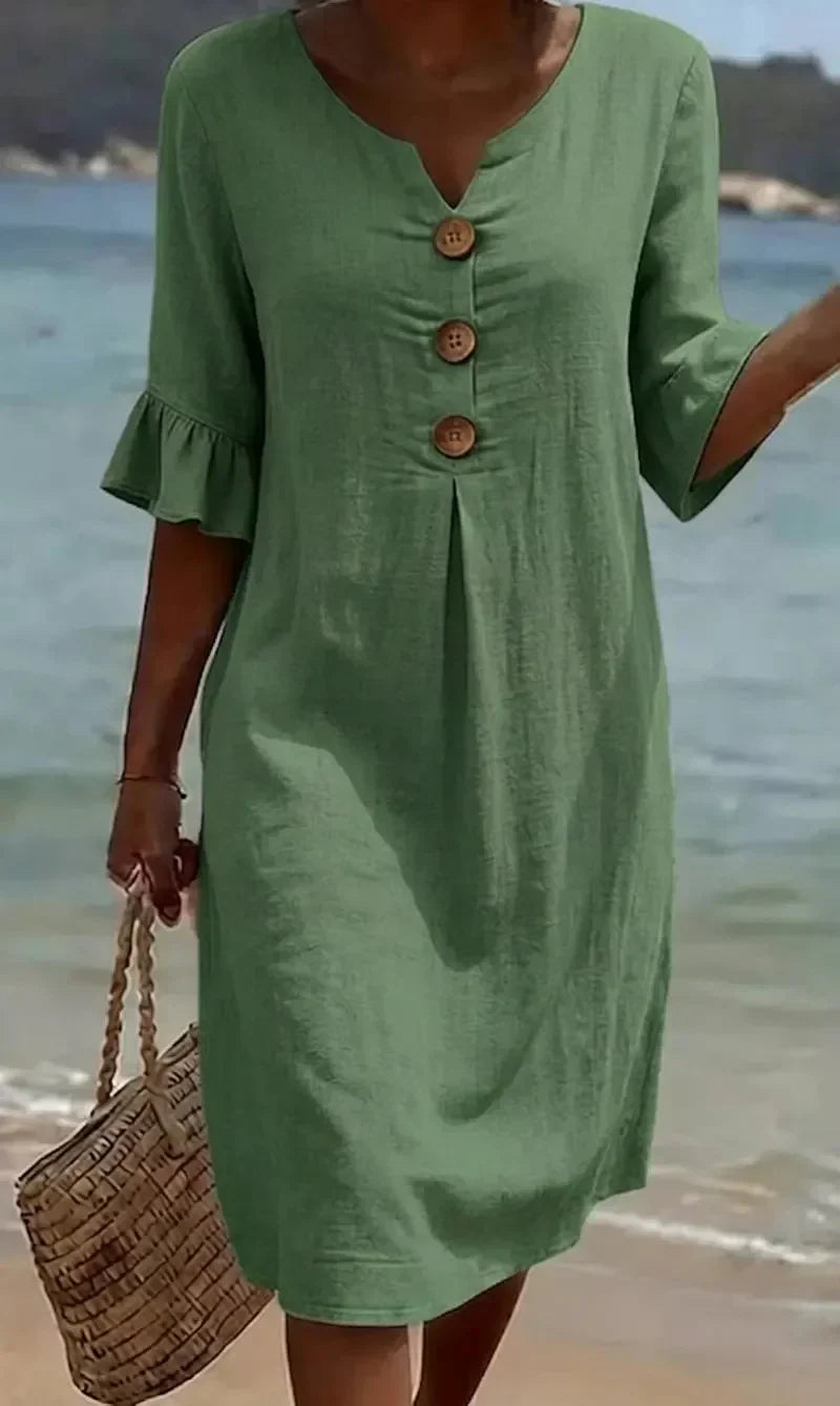RADMILA | TEXTURED LONG SLEEVE DRESS