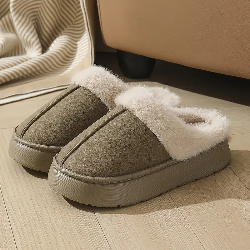 LYNNE | PLUSH SLIP-ON SLIPPERS